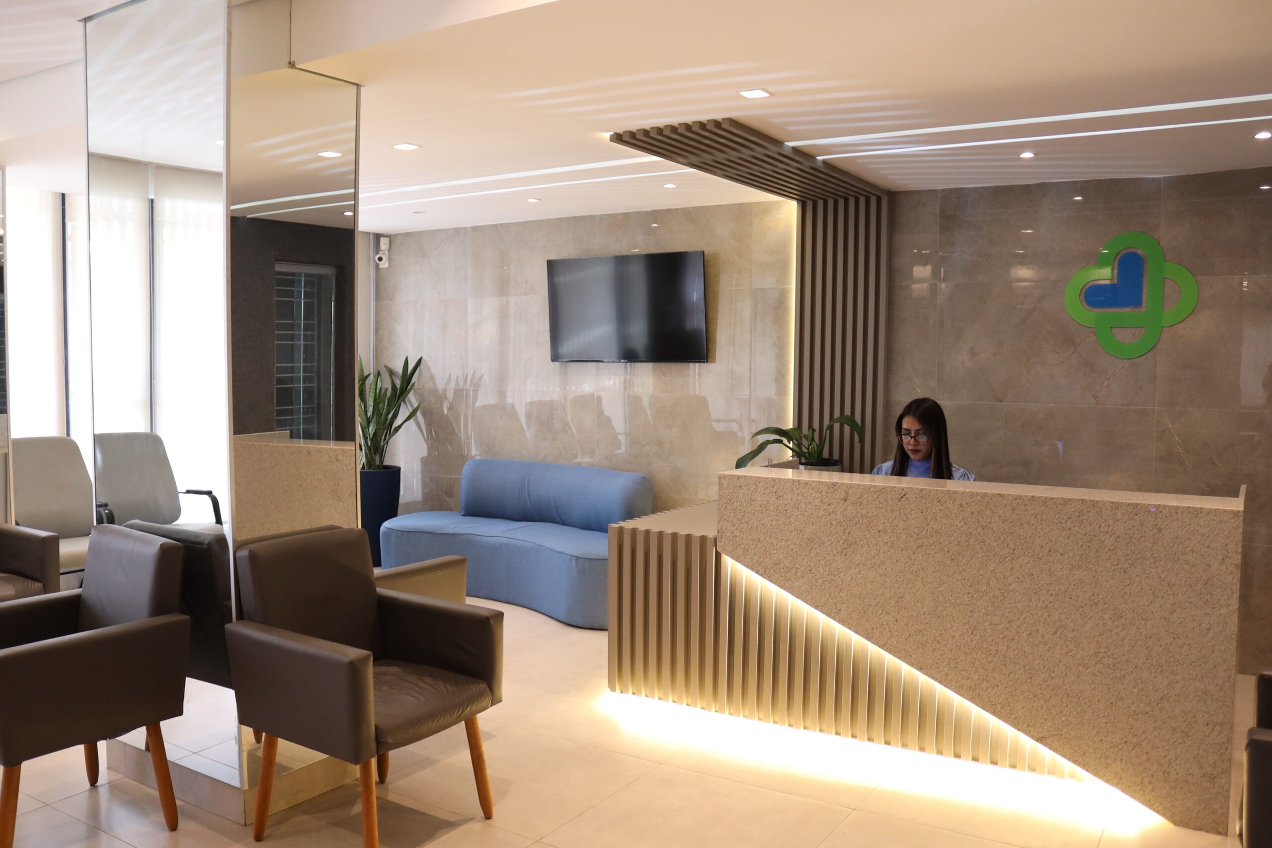 Recepção da Clínica Saúde Agora