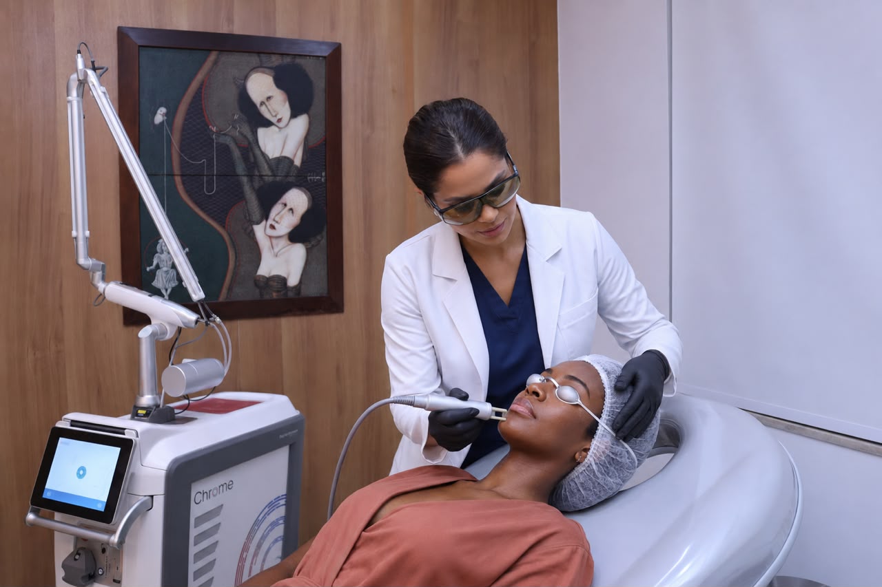 Tratamento dermatológico a laser na Clínica Saúde Agora